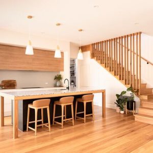 Modern Styled Stair With Timber Slat