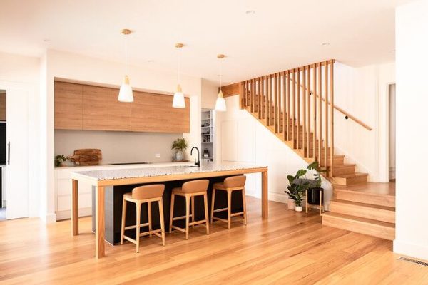 Modern Styled Stair With Timber Slat