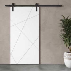 Klaus 40″ Geometric Barn Door