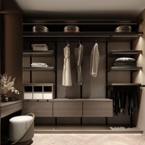 Single Rod and Shelf Reach-in Closet